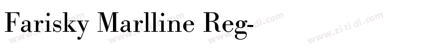Farisky Marlline Reg字体转换